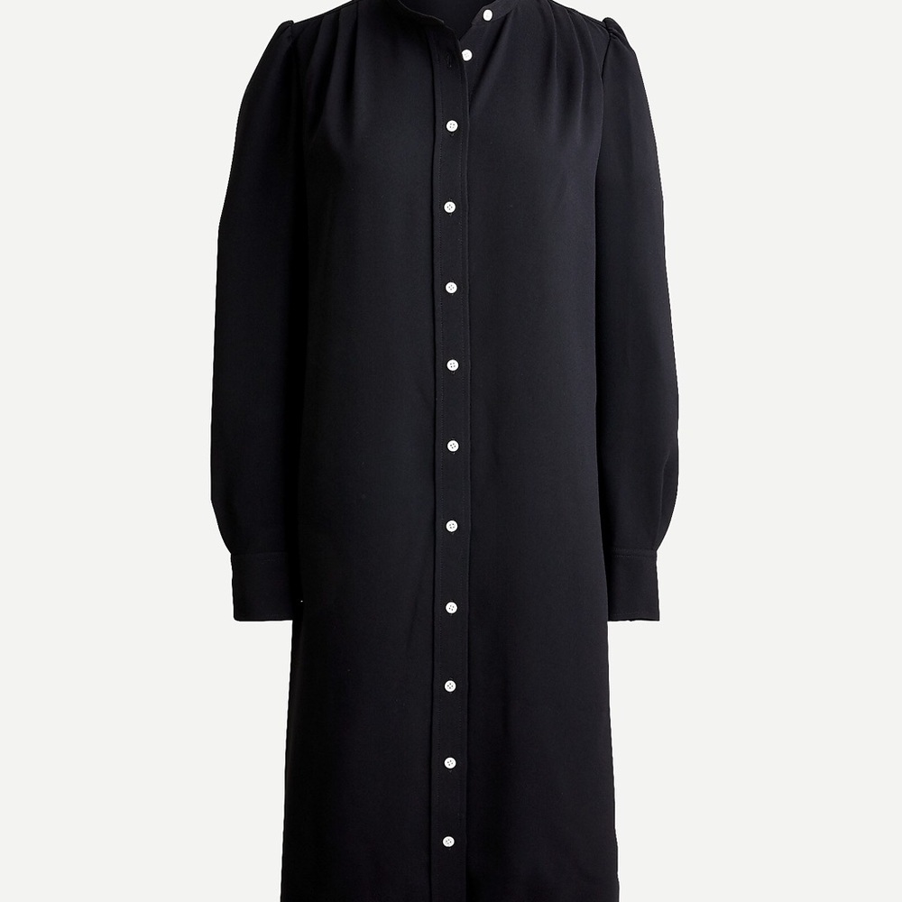 NWT J Crew 365 Crepe Button Front Dress 00 Petite
